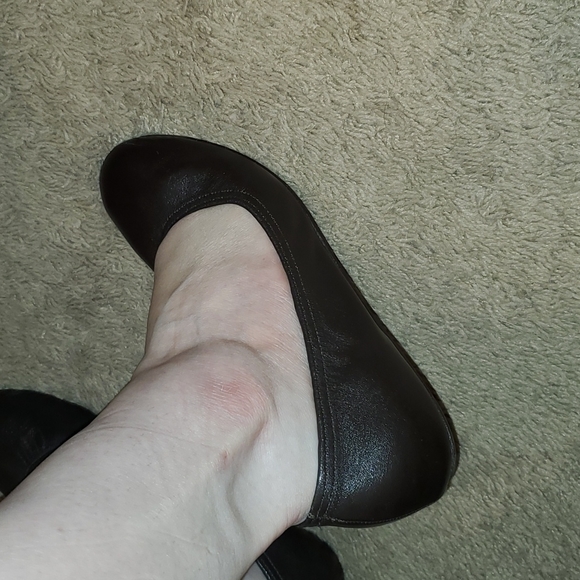 Ramirez Brown Italian Leather Ballet Flats size 38 1/2 - Picture 11 of 12